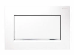 Geberit Sigma 30 Bedieningspaneel Eenknopsbediening Glanzend Wit Voor UP320 Inbouwreservoir