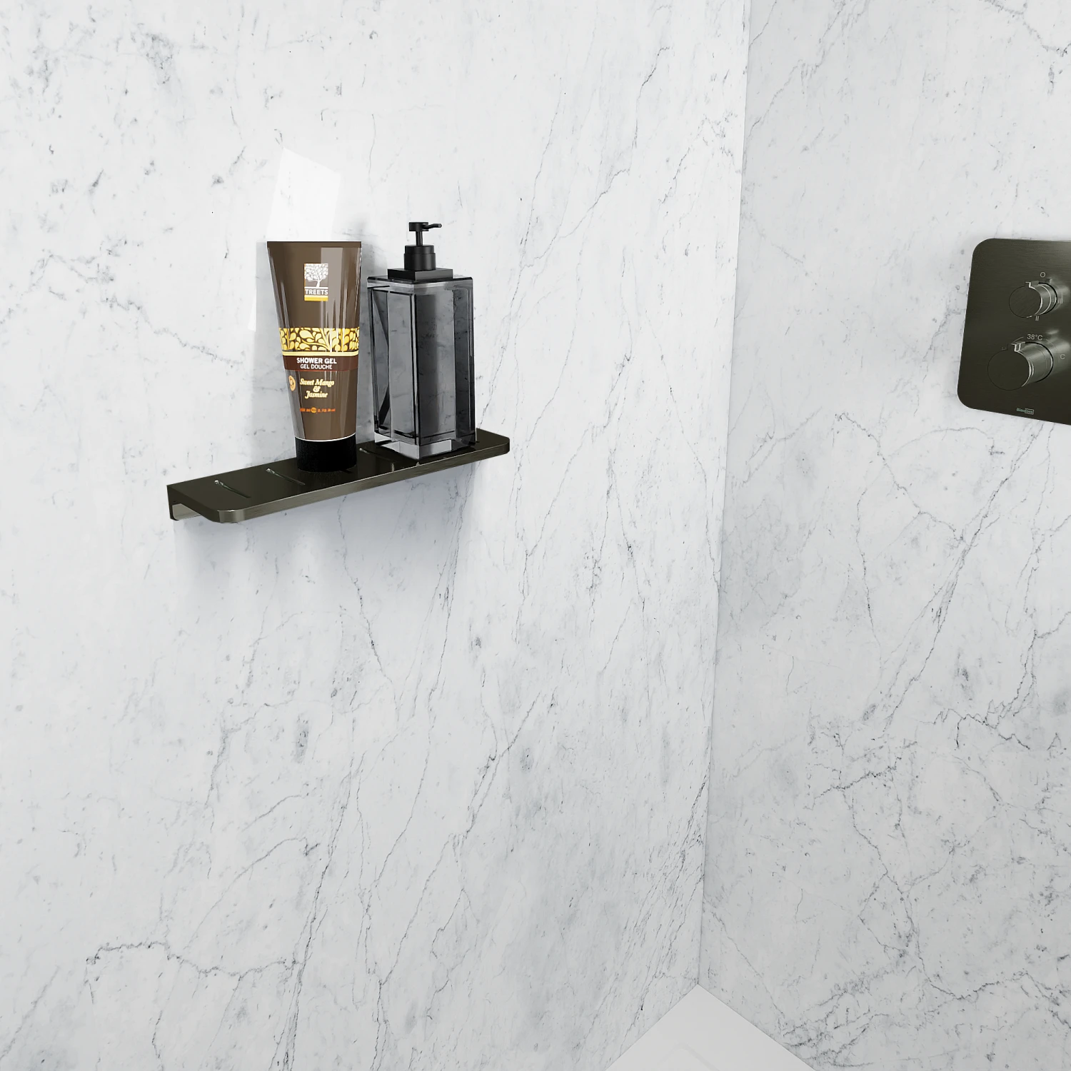 Blaufoss Leaf Brushed GunMetal 30cm 3 Blaufoss Leaf Brushed GunMetal 30cm - Afbeelding 3