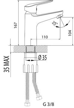 Linie Tibo Wastafelkraan Mat Zwart -Badkamerwinkel ff3d8e2089d6b8559d7663c089d2d46c143a91fc 32839 TT